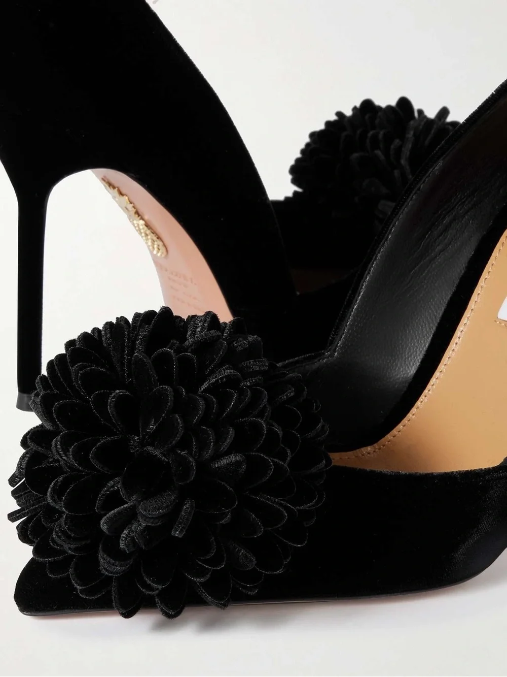 New Aquazzura Velvet Couturier Pump Heels